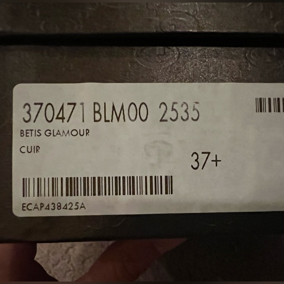 Gucci leather upper and rubber sole Betis Glamour Cuir size 37.5.. NEW - Picture 13 of 13